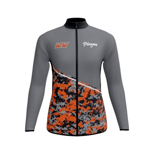 Custom Women Sleek Woven Warm-Up Full-Zip Jacket