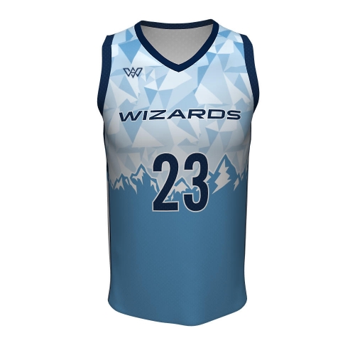 Custom Mens V-Neck Basketball Jersey