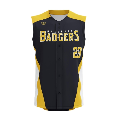 Full Button Sleeveless Baseball Jerseys