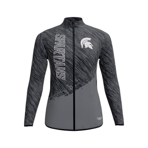 Custom Women Sleek Woven Warm-Up Full-Zip Jacket