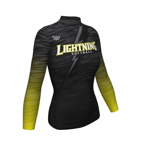 Custom Men Mock Neck Long Sleeve Compression Shirt