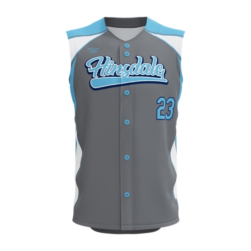 Full Button Sleeveless Baseball Jerseys