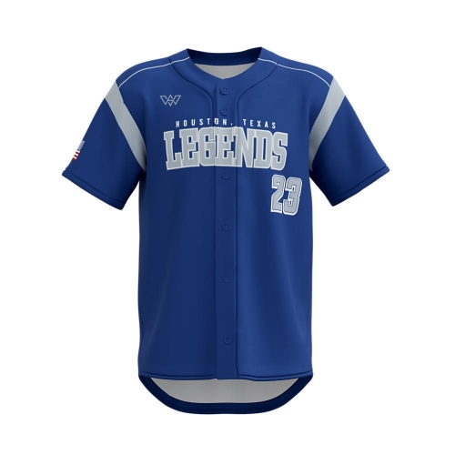 Full Button Short Sleeve Baseball Jerseys